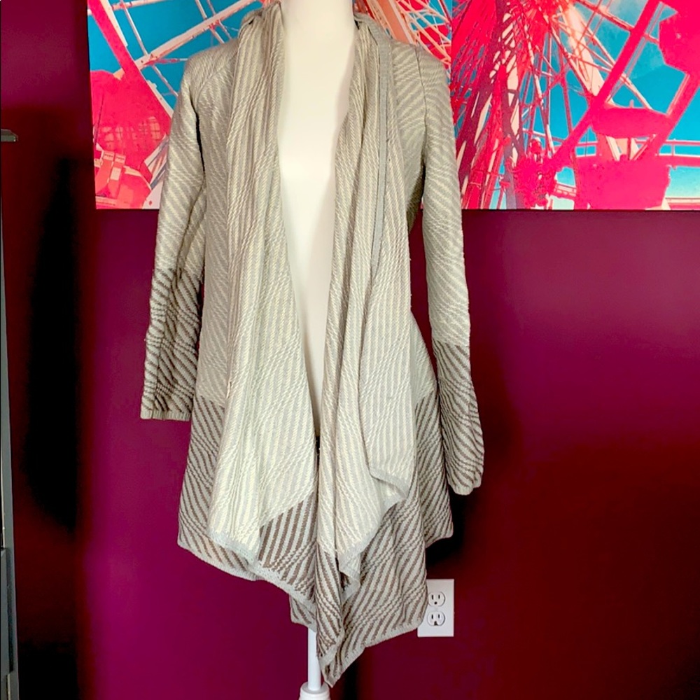 Lucky Brand open poncho wrap sweater